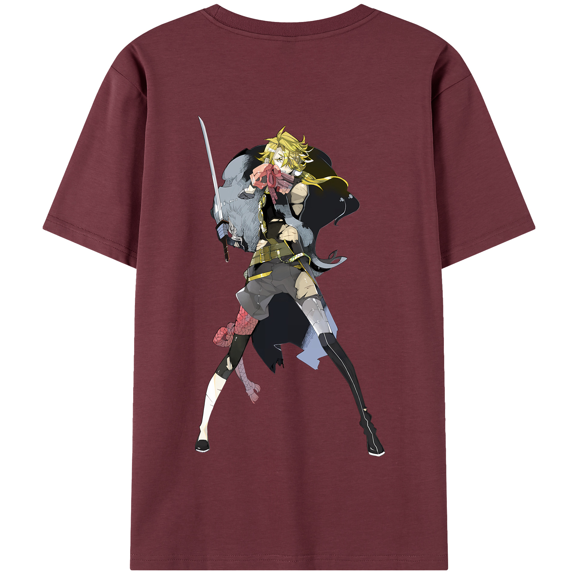 （画像用） 刀剣乱舞 Touken Ranbu 綿100％半袖Tシャツ（背面プリント）